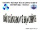 Bài giảng Đo vẽ địa chính - Th.S Nguyễn Tấn Lực