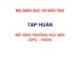 Bài giảng Tập huấn mô hình trường học mới (GPE – VNEN)