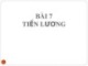 Bài giảng Luật lao động: Bài 7 - TS. Đoàn Thị Phương Diệp