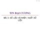 Bài giảng Tin đại cương: Bài 3 - Trương Xuân Nam