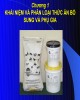 Bài giảng Phân loại thức ăn và phụ gia: Chương 1 