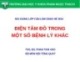 Bài giảng Điện tâm đồ: Điện tâm đồ trong một số bệnh lý khác - ThS. BS. Phan Thái Hảo