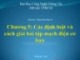 Bài giảng môn Nhập môn điện tử: Chương 5 - Dư Quang Bình