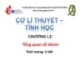 Bài giảng Cơ học lý thuyết - Chương 1.2: Tổng quan về véctơ