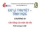 Bài giảng Cơ học lý thuyết - Chương 4: Cân bằng của một vật rắn
