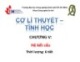 Bài giảng Cơ học lý thuyết - Chương 5: Hệ kết cấu