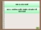 Bài giảng Hàn khí - Bài 1: Những kiến thức cơ bản về hàn khí